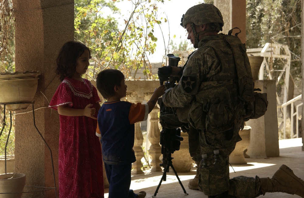 Soldiers on Patrol in Baqubah