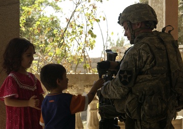 Soldiers on Patrol in Baqubah