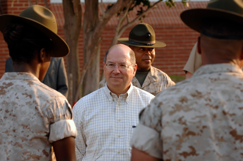 SECNAV visits Parris Island