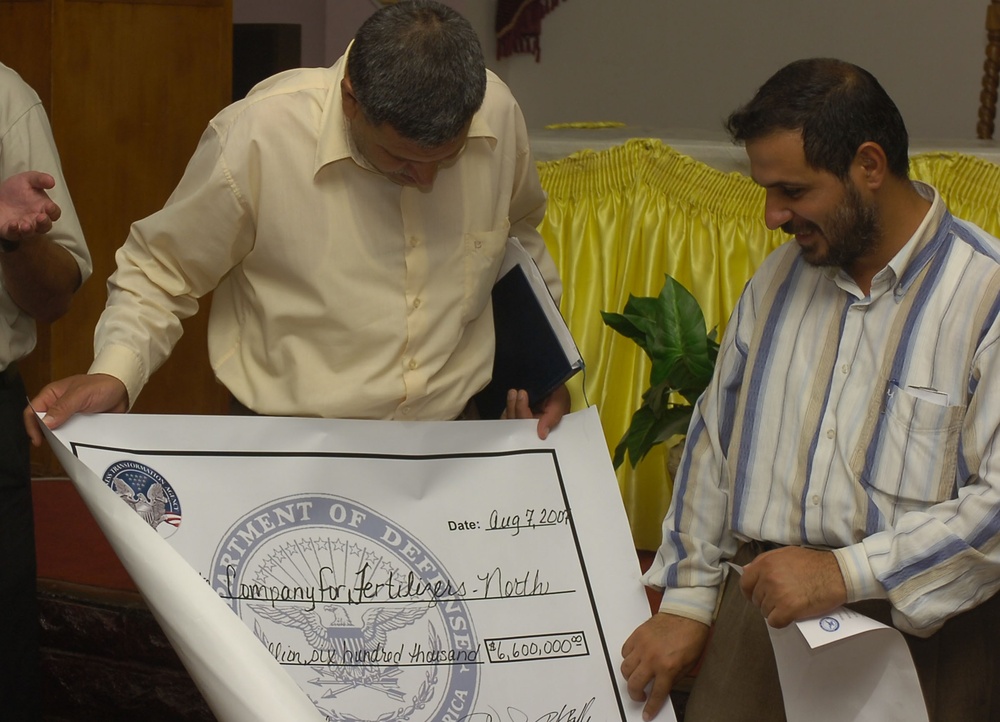 Bayji fertilizer plant receives $6.6 million