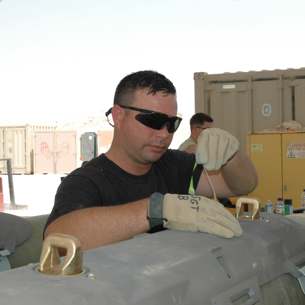 Bringing the Heat: Expeditionary Airmen Build Bombs for the 379th