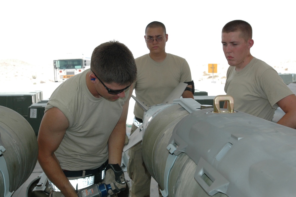 Bringing the Heat: Expeditionary Airmen Build Bombs for the 379th