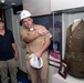 Actor Gary Sinise on the USS Reagan