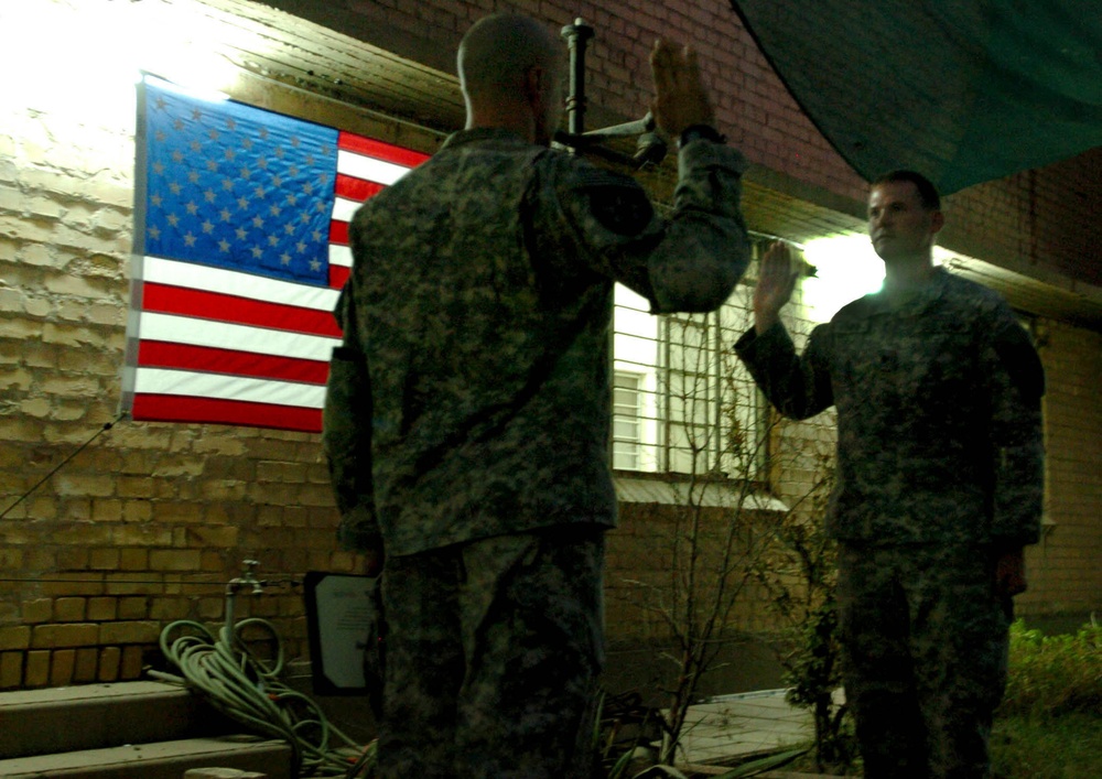 Stryker Soldiers Re-enlist