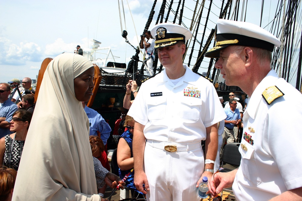 Vice Adm. Paul Sullivan during Boston Navy Week