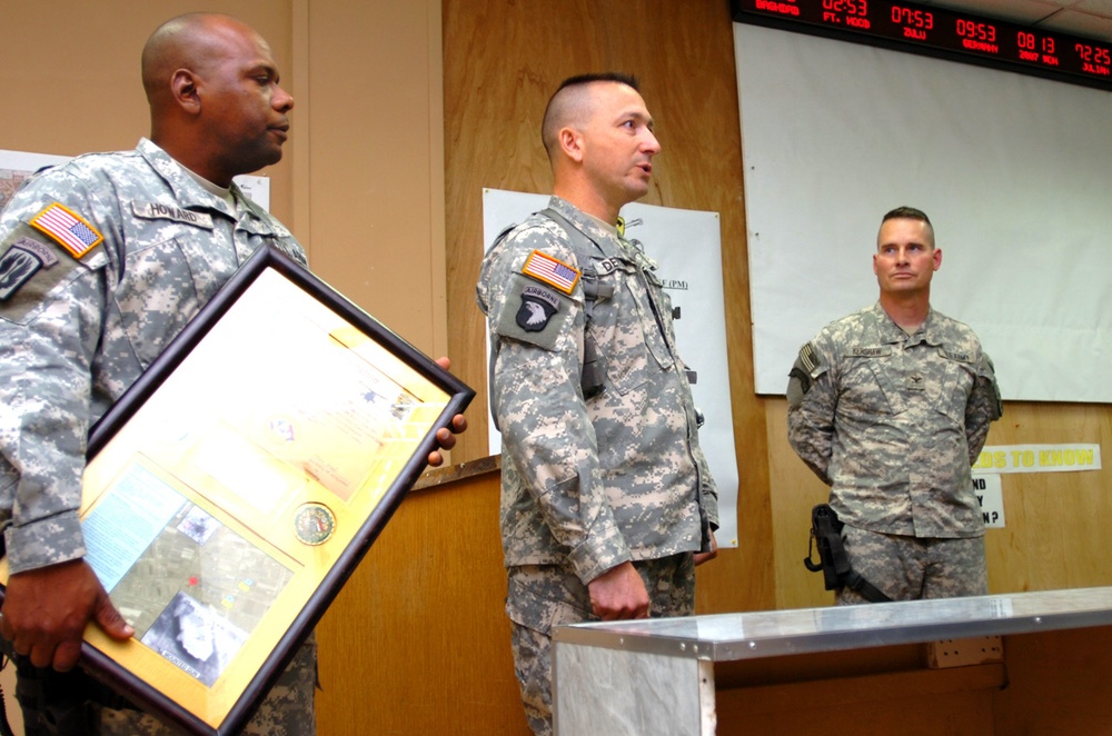 10th Mountain Brigade Recognizes 1st Air Cavalry's Support