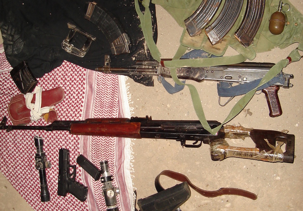 Volunteers Reveal Multiple Weapons Caches North of Baghdad