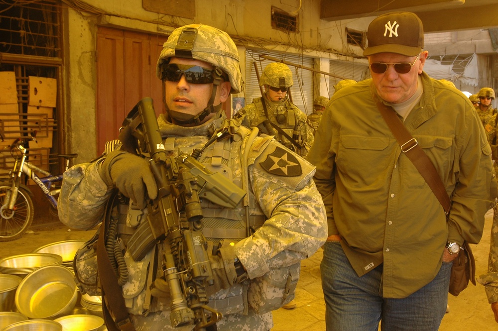Retired Gen. Keane Visits Doura