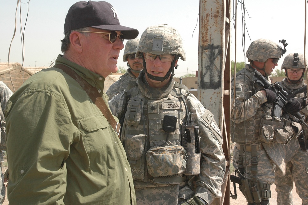 Retired Gen. Keane Visits Doura