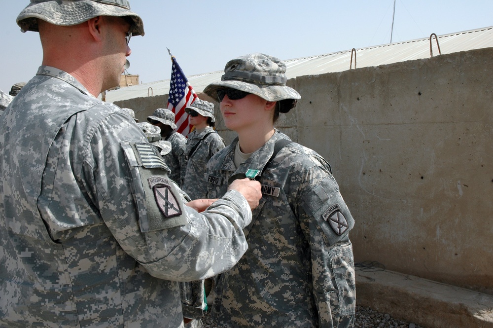 Provider Soldiers Receive Hard-earned Awards