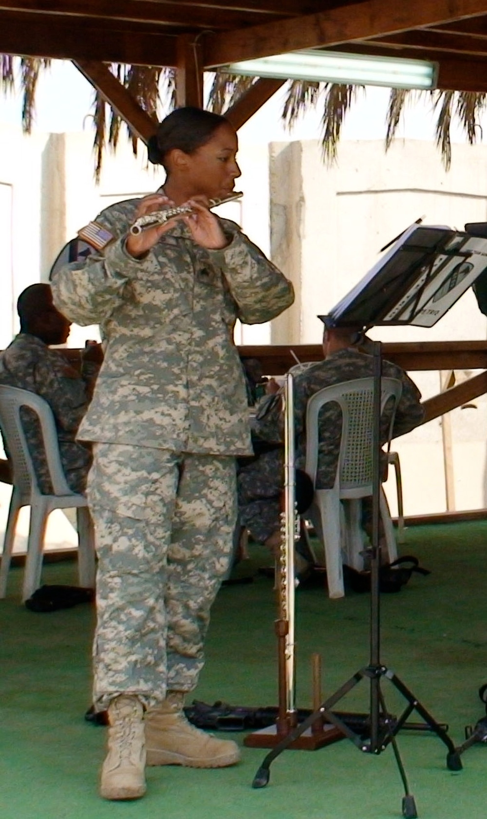 Troops Relieve Baghdad Stress One Stage at a Time