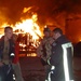 ISAF Firefighters Help Battle Mazar-e Sharif Fire
