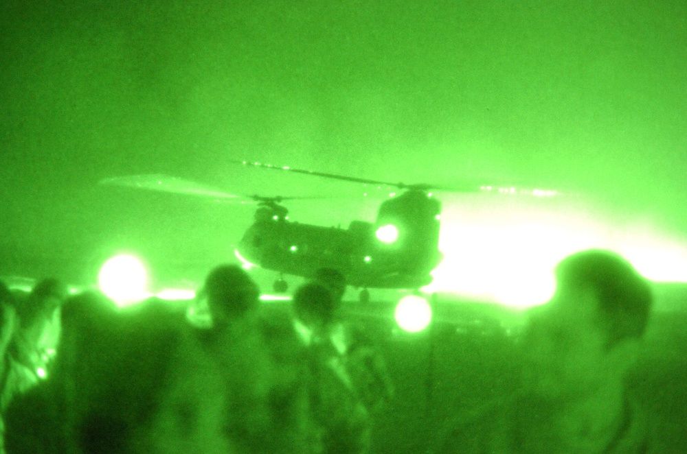 Operation Lightning Hammer Soldiers Work Through Sunrise