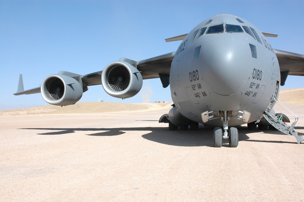 Globemaster Awaits Cargo