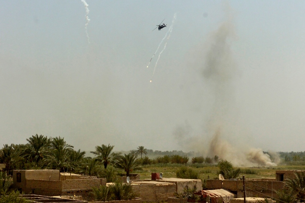 Troops, Choppers Attack and Patrol in Qubah