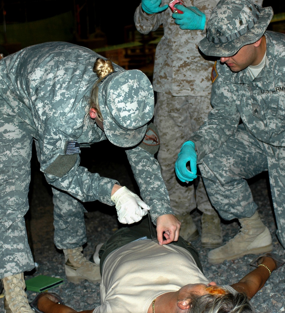 Camp Lemonier stages crime scene to educate service members