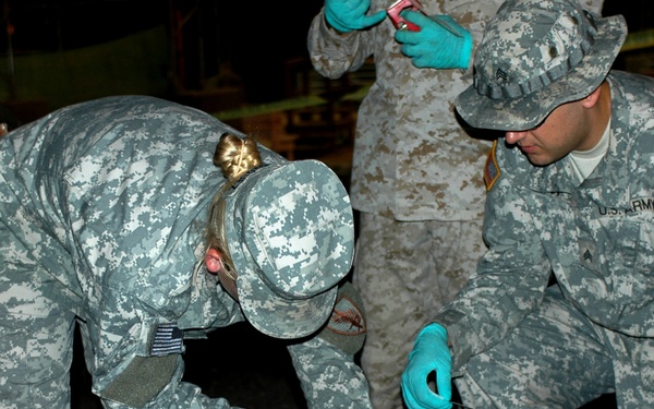 Camp Lemonier stages crime scene to educate service members