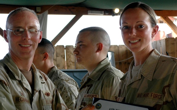 CJTF-HOA Service members receive monthly award for outstanding service