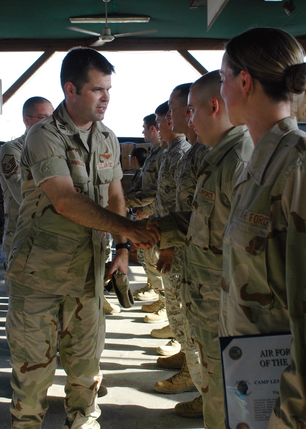 CJTF-HOA Service members receive monthly award for outstanding service