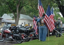 Patriot Guard Displays Flags