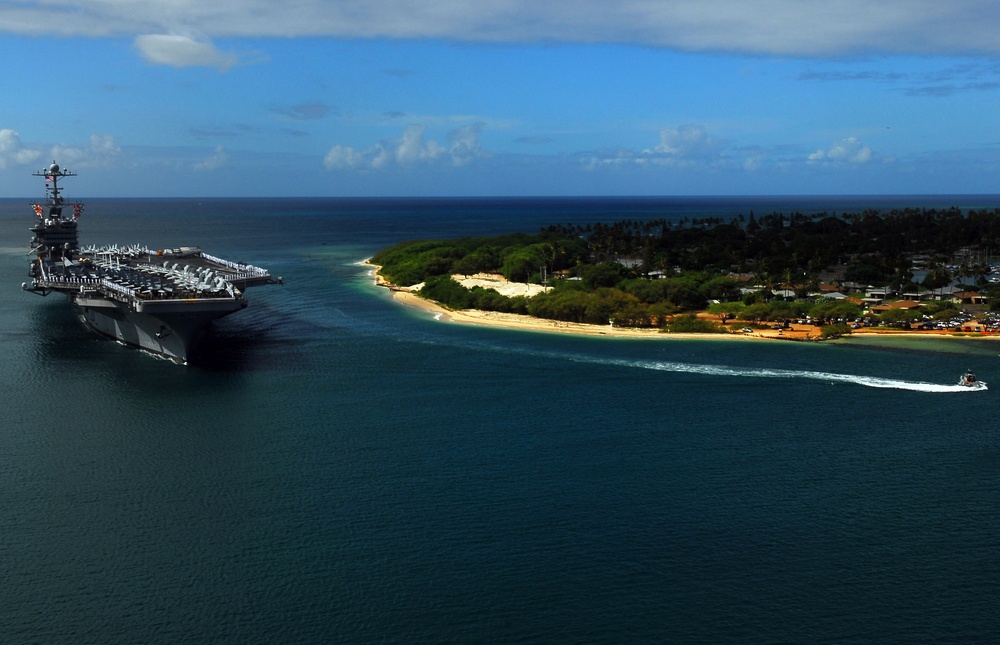USS John C. Stennis at Pearl Harbor