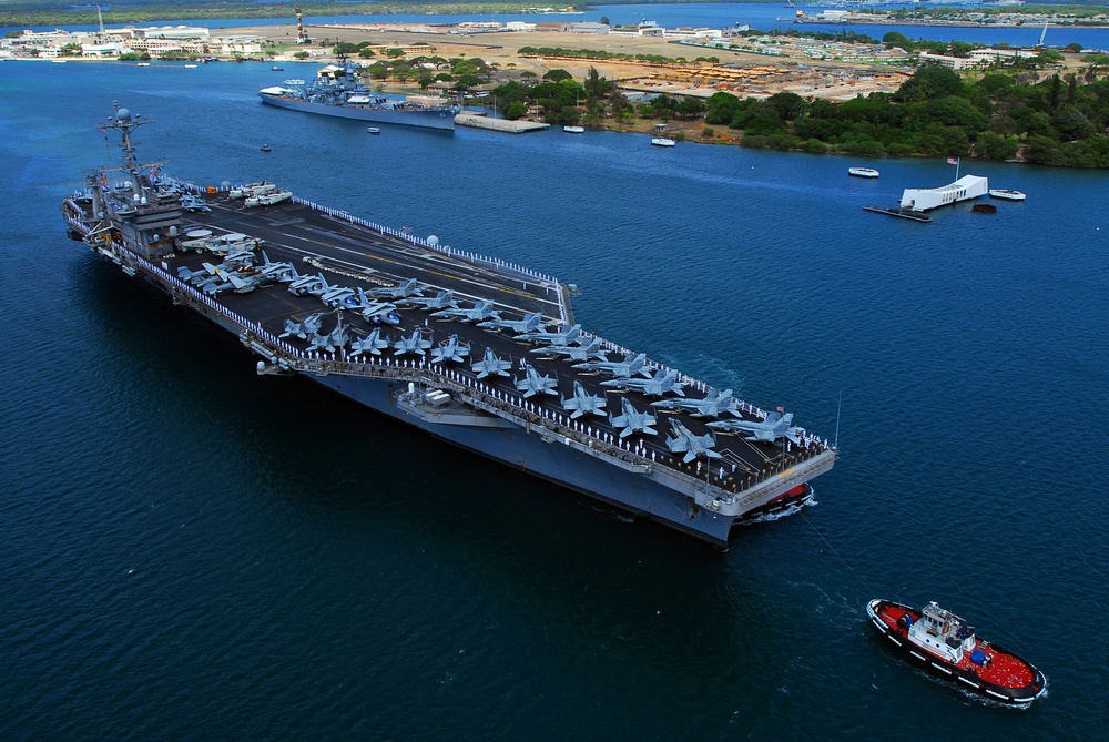 USS John C. Stennis at Pearl Harbor