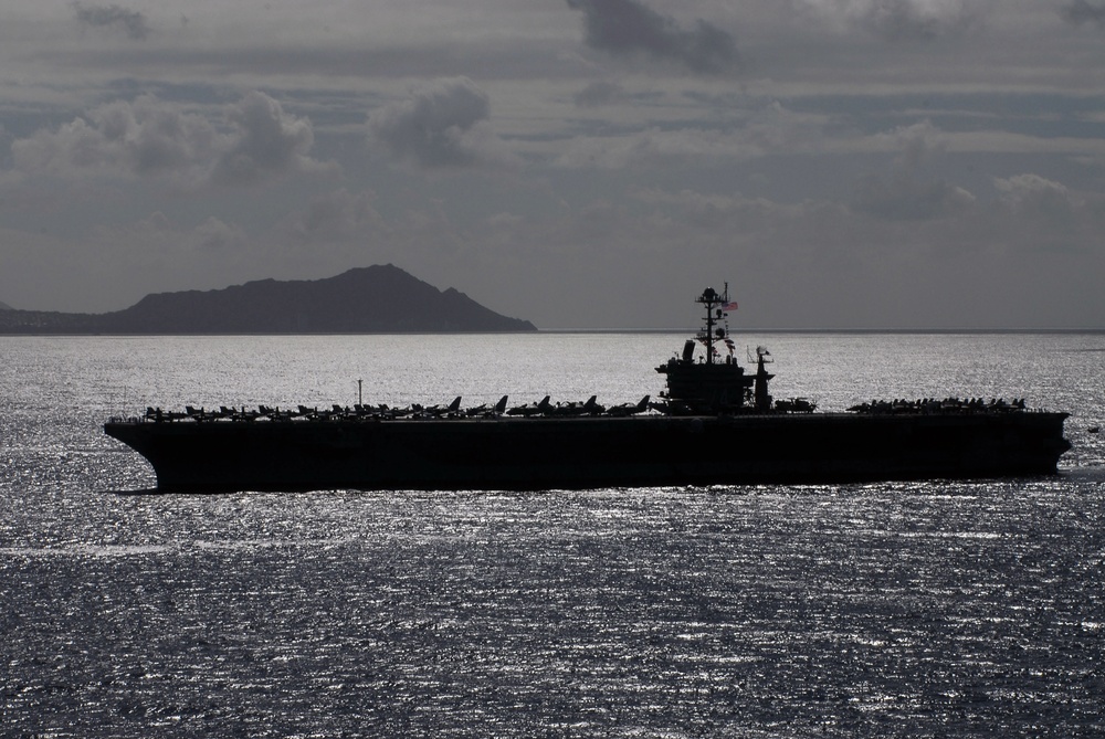 USS John C. Stennis at Pearl Harbor