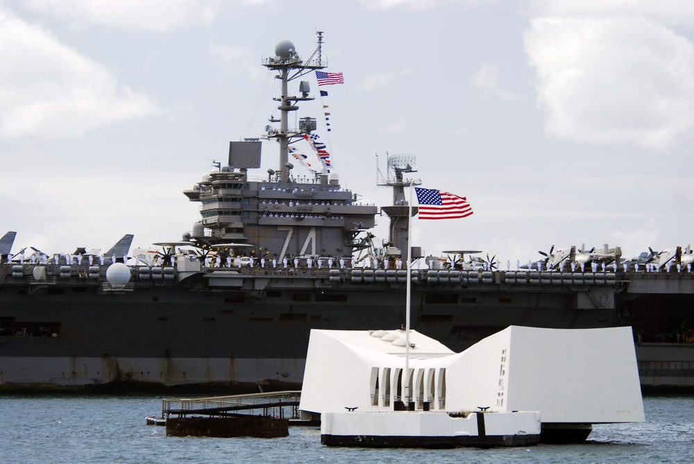 USS John C. Stennis at Pearl Harbor