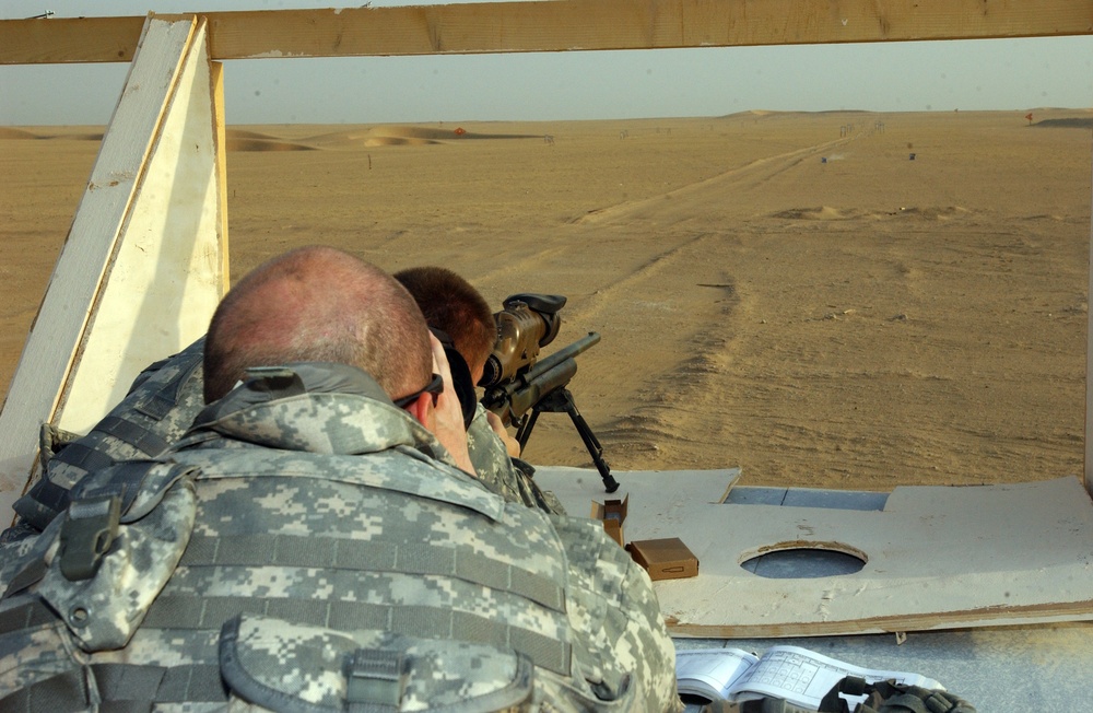 3-2 Snipers Train in Kuwait