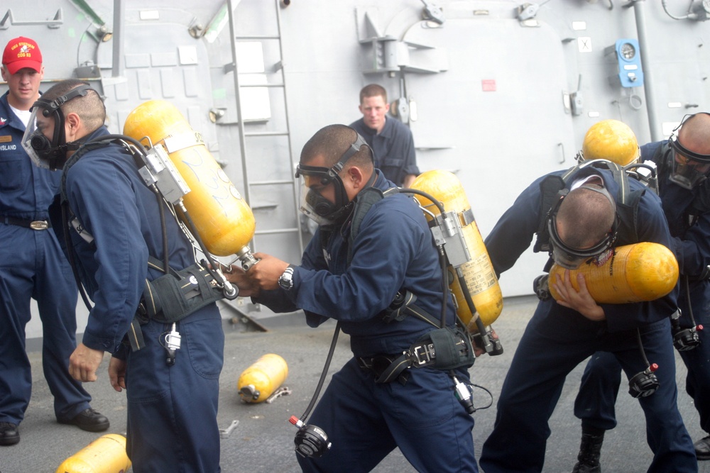 Sailors Hold Damage Control Olympics
