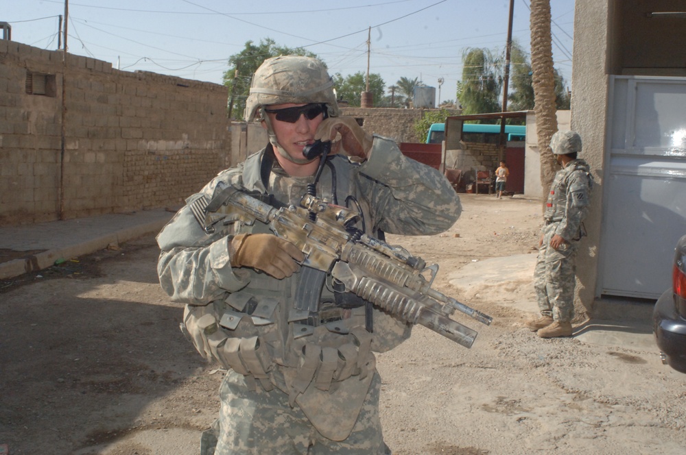 2nd Infantry Division Soldiers Operate in Baghdad