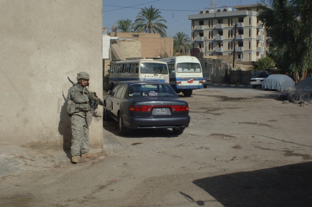 2nd Infantry Division Soldiers Operate in Baghdad