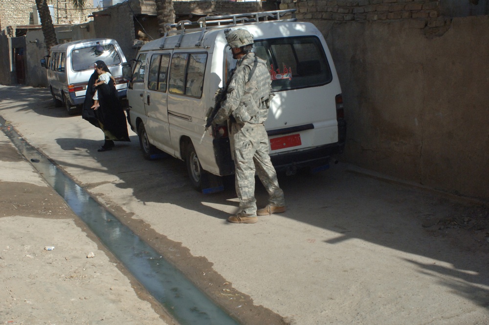 2nd Infantry Division Soldiers Operate in Baghdad