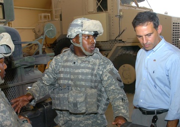 U.S. Rep. Arcuri Talks With Troops