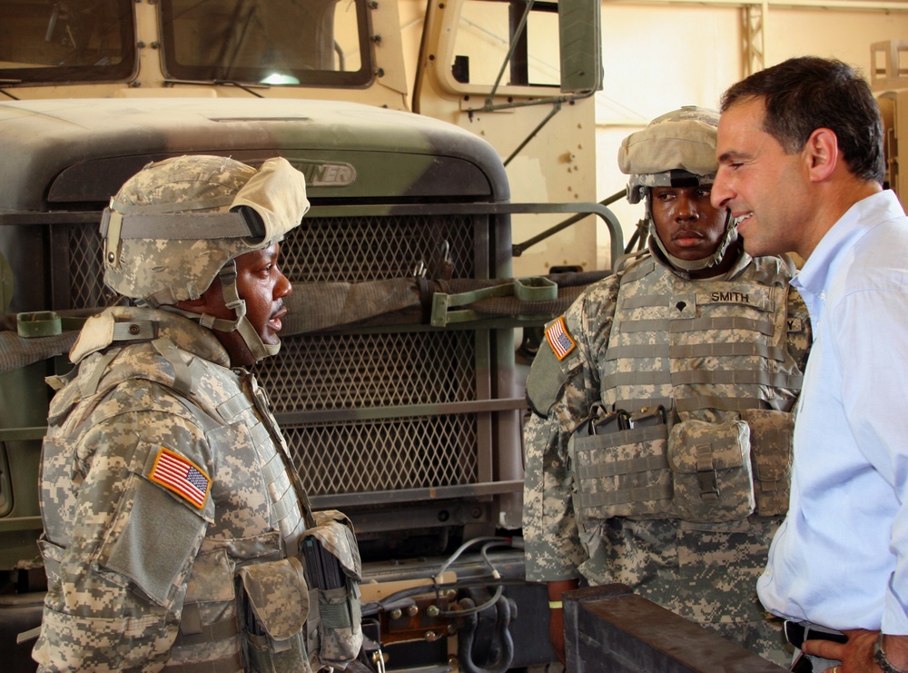 U.S. Representative Visits Troops in Kuwait