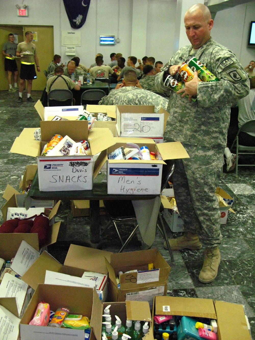 Sky Soldiers receive 'love packages'
