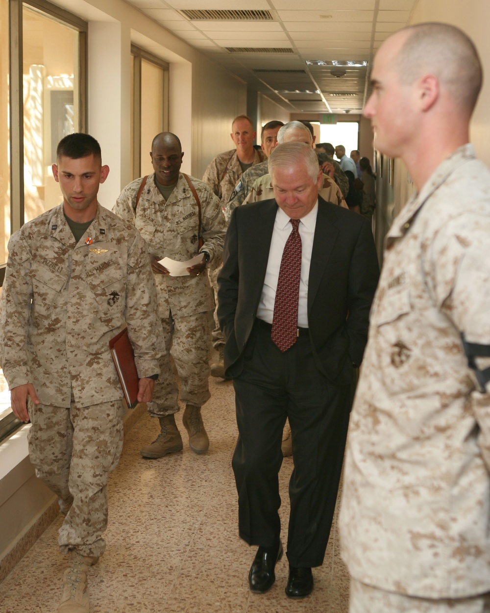 President Bush Visits Al Asad, Iraq