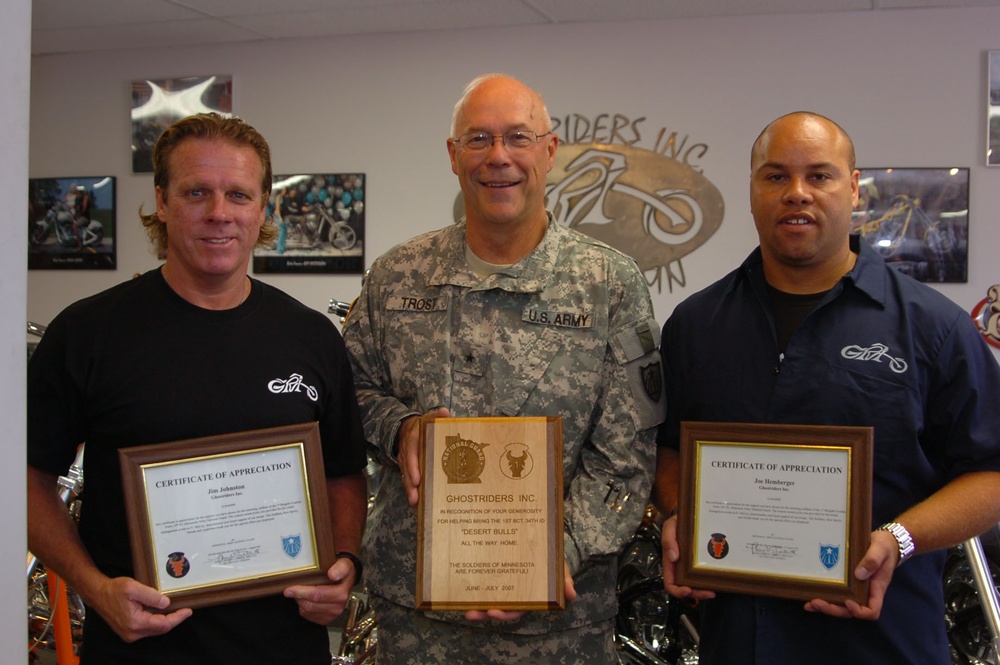 GhostRiders, Inc. Receives Certificate of Appreciation