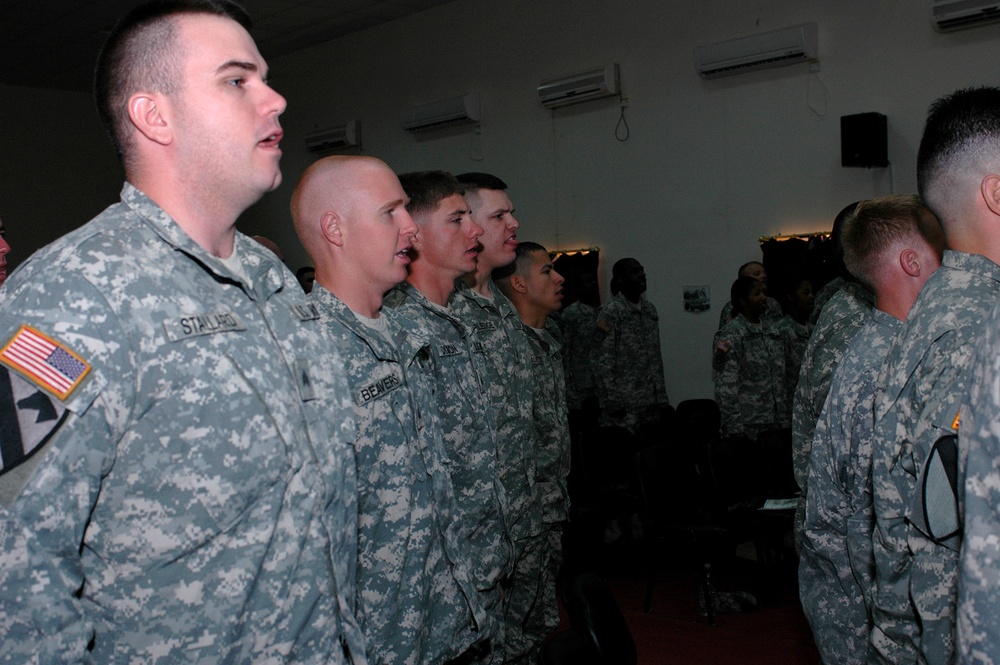 Attack aviation units welcome new NCOs