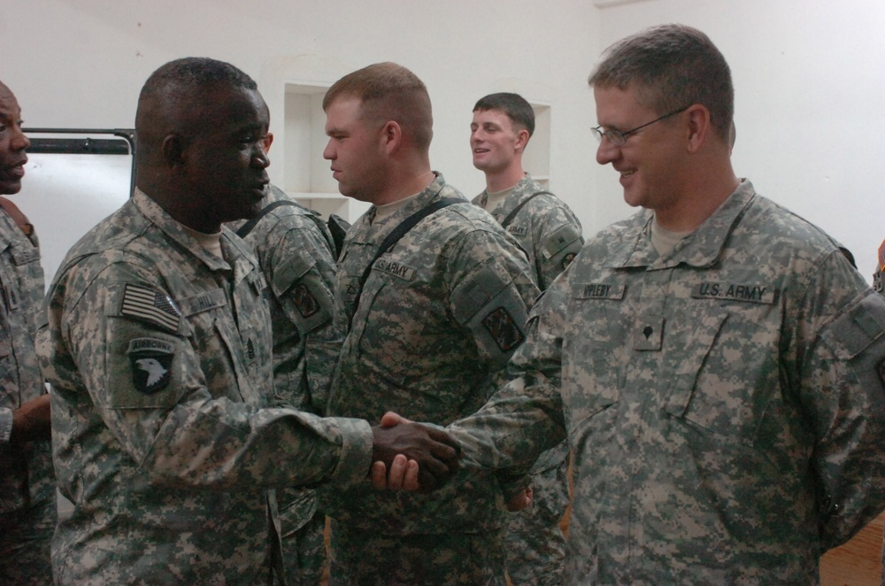 Top NCO Reviews Operations at FOB Q-West