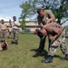 Recruits practice controlled falling techniques