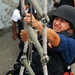 Seaman climbs 30-foot ladder