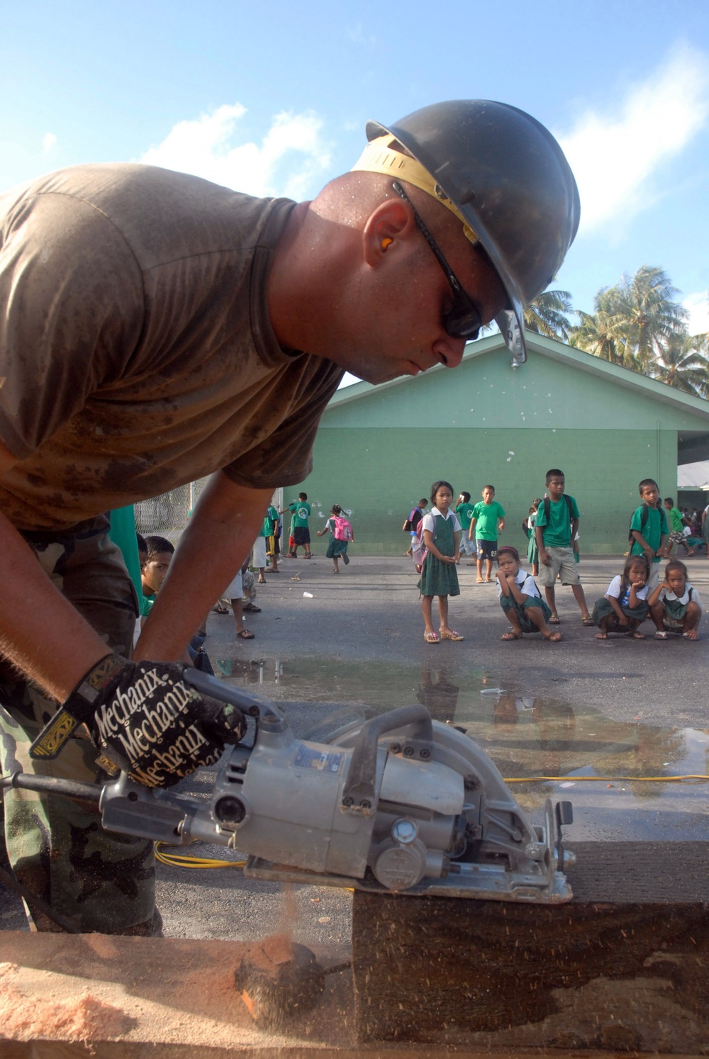 Navy builds playground for children in Marshall Islands