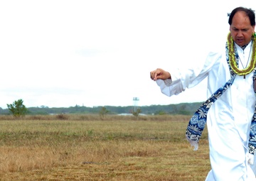 Hawaiian Blessing Is Provided Prior to Ground Breaking Ceremony