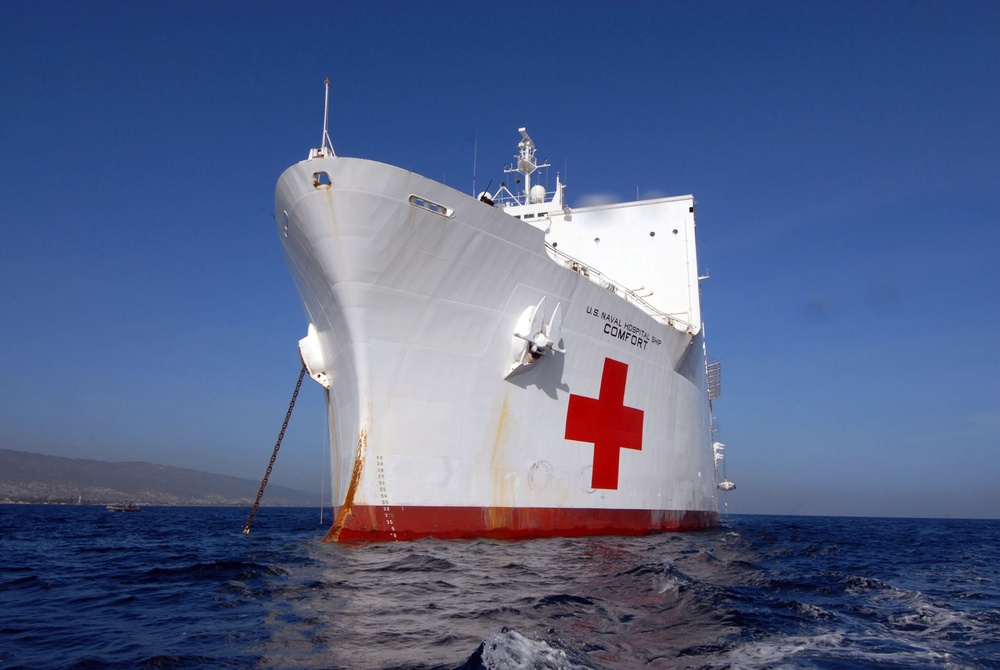 MSC Hospital Ship USNS Comfort in Haiti