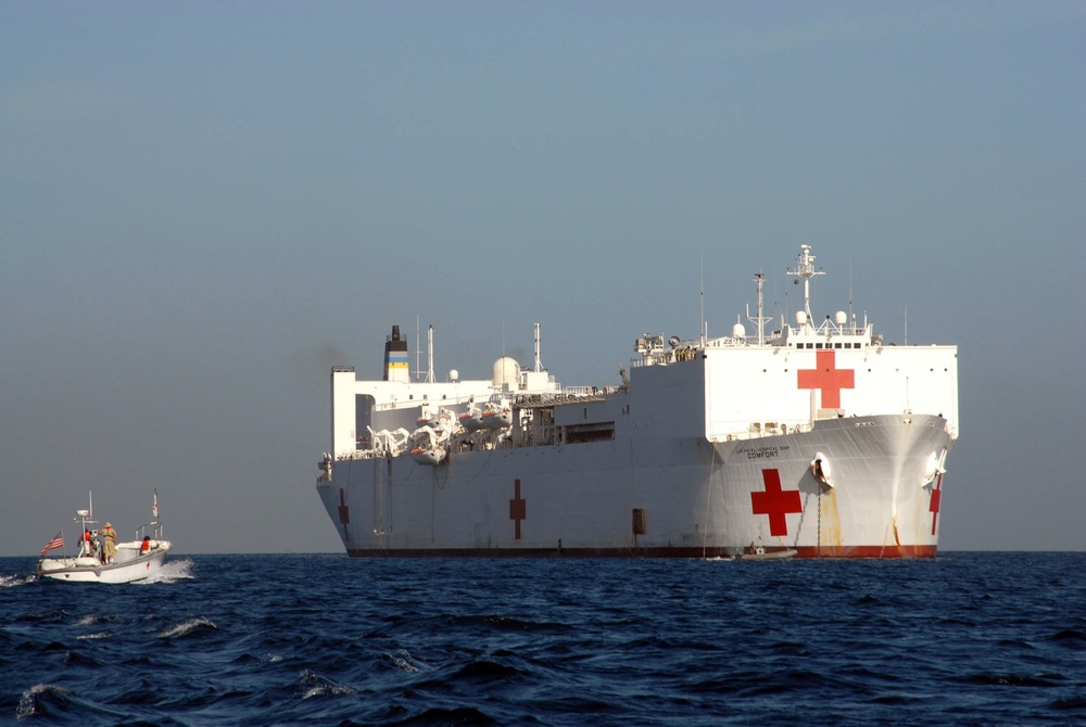 MSC Hospital Ship USNS Comfort in Haiti