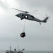 USNS Saturn delivers supplies to USNS Comfort