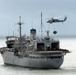 USNS Saturn delivers supplies to USNS Comfort