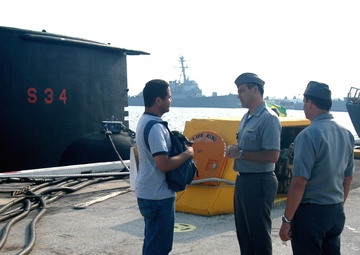 Brazilian Navy Submarine enters Mayport Basin, Fla.