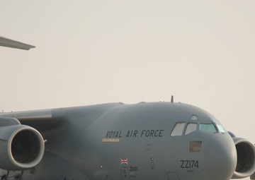 A Royal Air Force C-17 Globemaster III